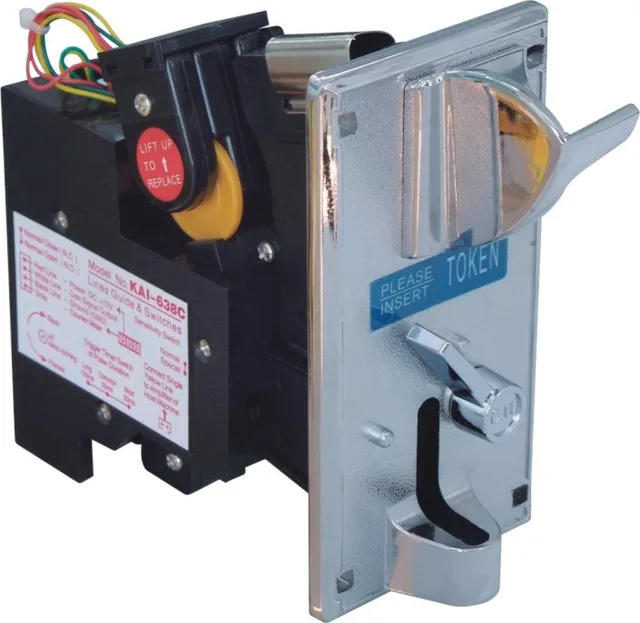 KAI 638C WITH COIN SLOT Advanced CPU Coin Selector Acceptor with coin