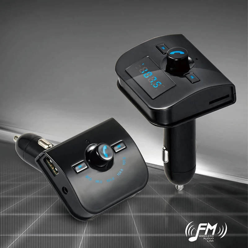 

Car Kit Bluetooth Wireless TF MP3 Music Player FM Transmitter Hands Free USB Charger for iPhone Samsung Top Quality New