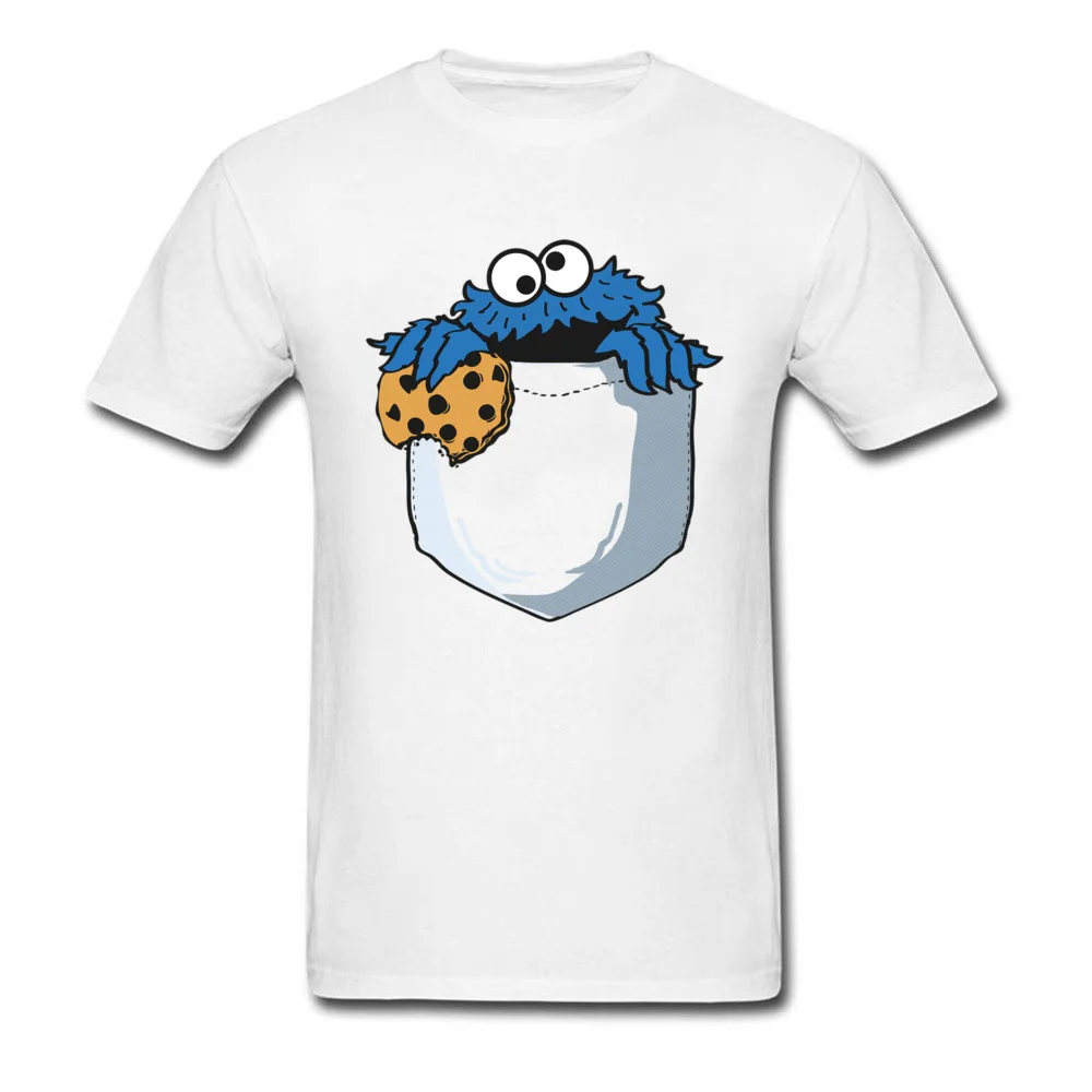 Крошки в кармане футболка Cookie Monster Для мужчин забавные Футболки футболки с