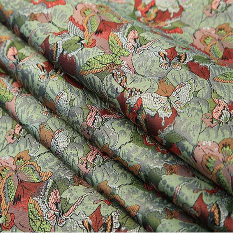 

90x100cm yard dyed jacquard tapestry satin 3D jacquard brocade fabric for dress cushion cover curtain table patchwork by meter
