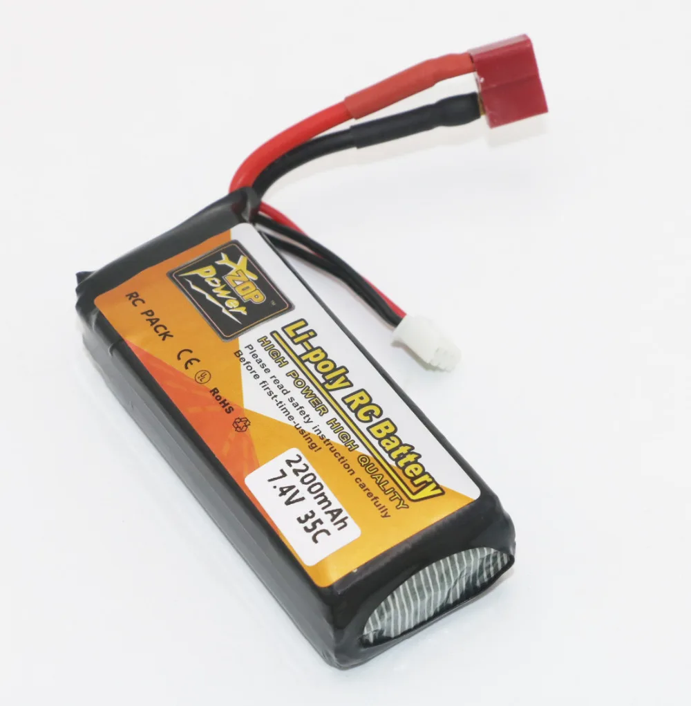 Аккумулятор ZOP Power LiPo 7 4 в 2200 мАч 35C Lipo батарея с Т образной вилкой для