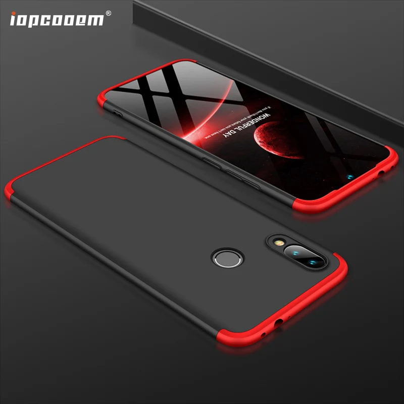 

Case For Xiaomi Redmi Note 7 Cover 3-in-1 Plastic Case 360 Full Protection For Xiaomi Redmi Note 7 Pro hard back Cover