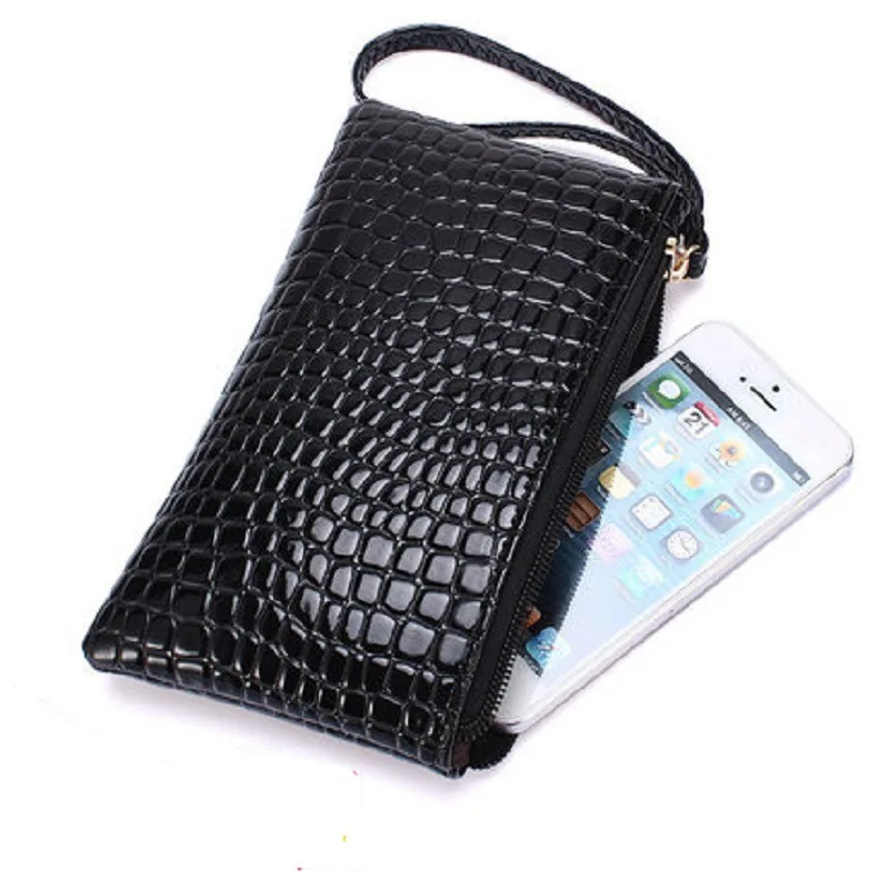 

WKKGO Special Price Small Coin Purse Women Organizer Stone Shopping Bags Cheap Long Girl Wallet Lady Wristband Clutch Bag Wallet