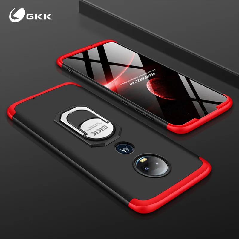 

For Motorola Moto G7 Plus Case Cover Luxury Full Protective Ring Magnetism Holder PC Shockproof Shell For MOTO G6 G5s Plus Coque