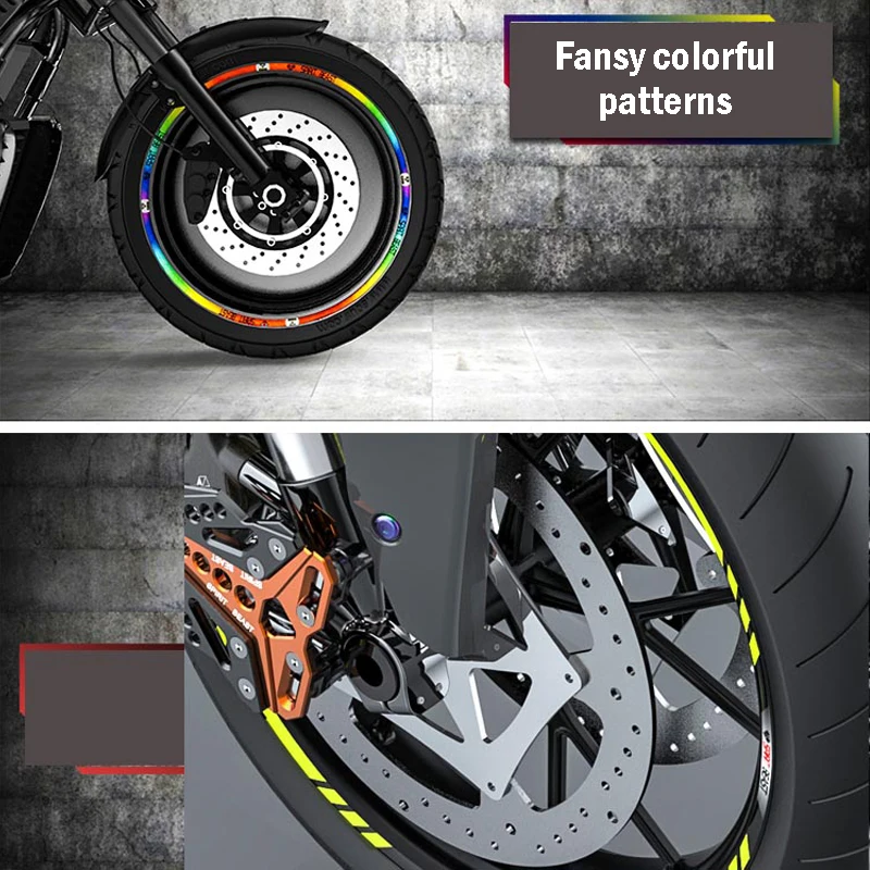 1 Set Fantastic Color Car Wheel Strips 