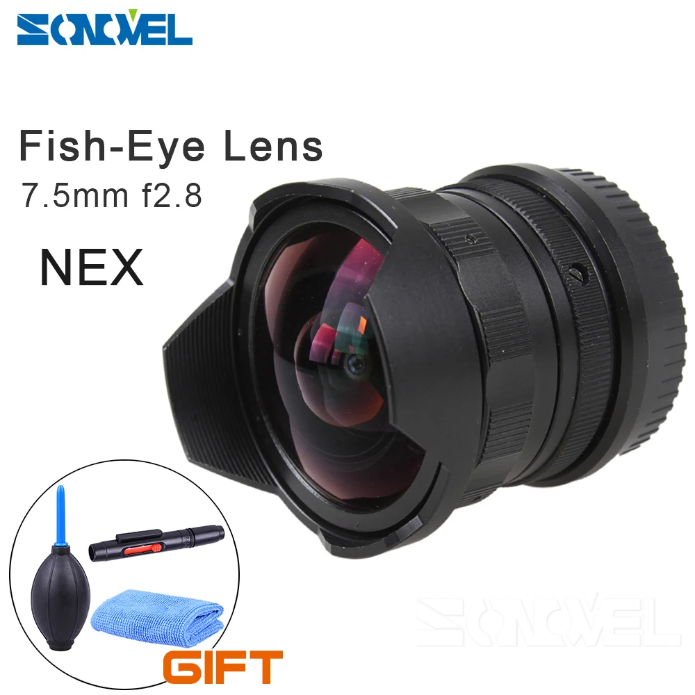 7.5mm F2.8 Fisheye Manual Fish Eye Lens for Sony NEX-F3 NEX-5 NEX-6 NEX-7 A6500 A6300 A6000 A5000 A5100 Camera lens 7.5mm F2.8 Fisheye Manual Fish Eye Lens for Sony NEX-F3 NEX-5 NEX-6 NEX-7 A6500 A6300 A6000 A5000 A5100 Camera lens