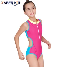 Новинка года; большие размеры; спортивные купальные костюмы для девочек; цельный купальник для девочек; детский спортивный купальник; детская пляжная одежда; K23-CGR1
