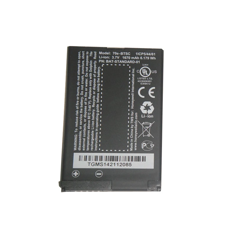 

1670mah battery for Honeywell Dolphin 60e 70e 75E 70e-BTSC BAT-STANDARD-01 BAT-STANDD02 SL22 SL42 SL62