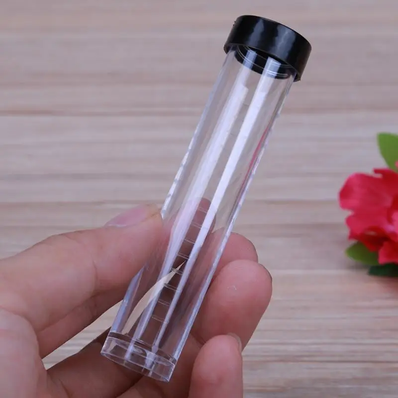 

5/10pcs Plastic Bottles Felting Needle Holder Box Functional Transparent Black Lid Needles Container Sewing Tools