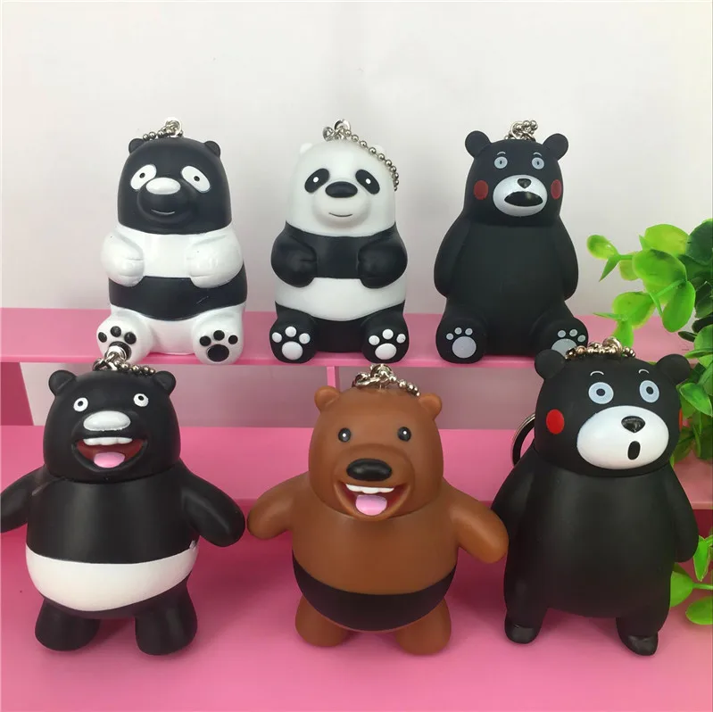 

IVYYE 1PCS 8CM Kumamon Anime Action Figure Key Chain PVC Figures Keyring Toys Keychain Keyholder Unisex Gift NEW