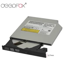 DeepFox 12,7 мм DVD rom Оптический привод CD/DVD-rom Player проигрыватель горелки Тонкий портативный Reader рекордер для ноутбука с панелью