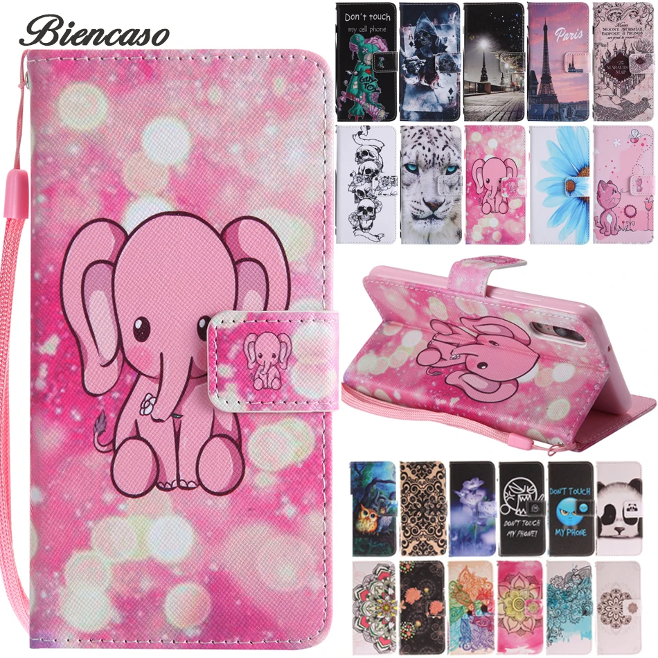 

A6 Plus 2018 Case Cover for Samsung Galaxy S9 S8 Plus S7 S6 Edge S5 Color PU Leahter Flip Wallet Phone Cases Coque Fundas B42