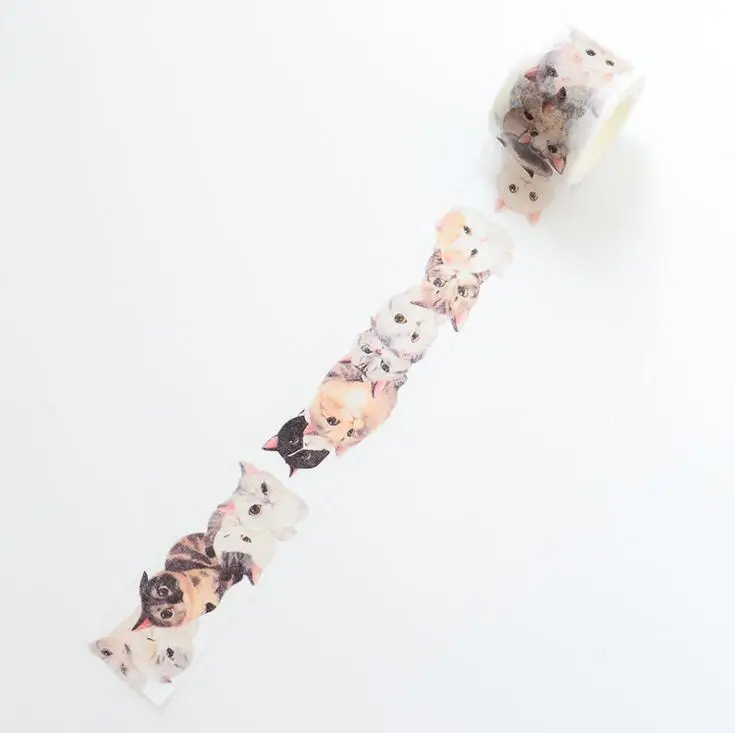 

3 cm Wide Sweet Meow Cat Washi Tape Adhesive Tape DIY Scrapbooking Sticker Label Masking Tape