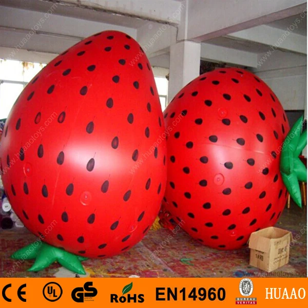 

Free shipping 2.8m Giant Strawberry PVC inflatable balloon for events