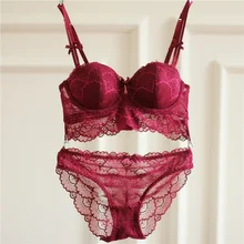 Модные тонкие женские туфли-чашечки бюстгальтера сексуальное кружевное с вышивкой дышащий комплект нижнего белья, чтобы собрать с чашечками из фланге комплект с бюстгальтером