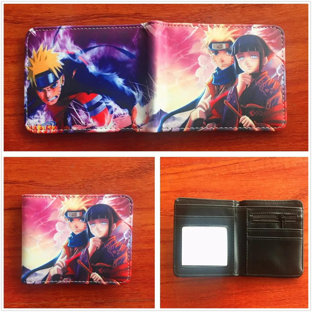 Anime Comics Naruto Wallet Cartoon Purse Mens PU Money Bag Card Holder 