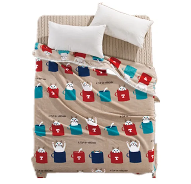 Bull Terrier Printed Flannel Fabric Baby Kid Bed Blanket Cover Cozy Warm Blanket