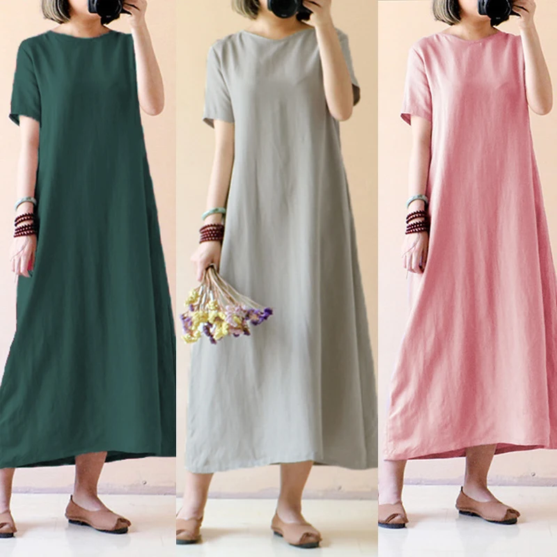 vestidos linho 2018