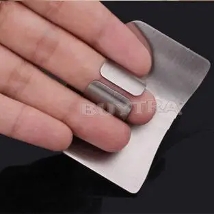 Practical Popular Practical Useful Stainless Steel Guard Knife Slice Shield Finger Hand Protector Kitchen Tool