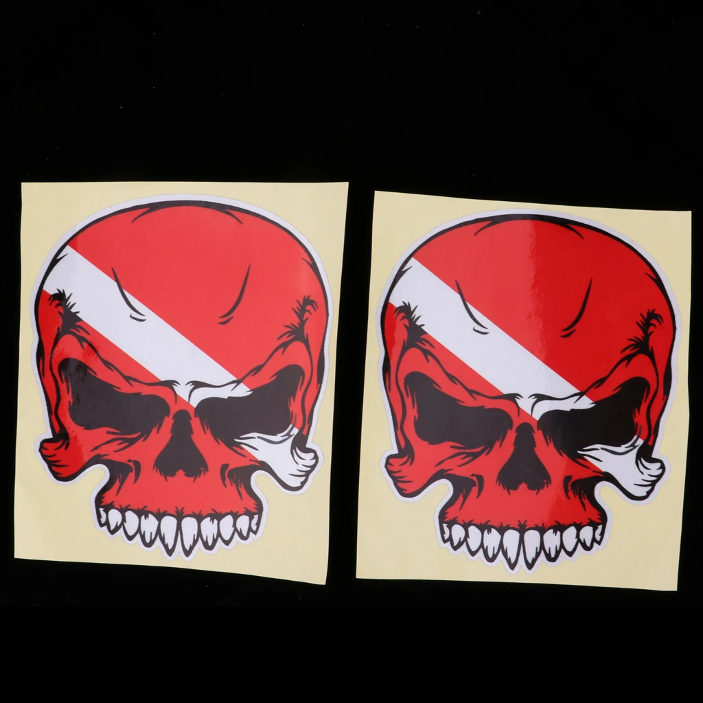 2 Pieces Reflective Adhesive Scuba Diving Diver Kayak Sticker Decal for Dive Tank Cylinder Flippers Snorkeling Swim Water Sports