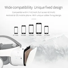 Bobovr Z6 VR 3D очки виртуальной реальности очки шлем Bluetooth VR Смарт очки гарнитуры BOBO VR для 4-6 дюймов мобильного телефона