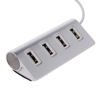 

Aluminum 4 Port USB 2.0 Hub USB 3.1 Type C Adapter Cable For iMac MacBook Air