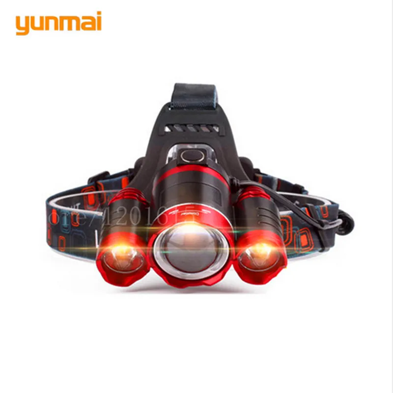 Red Led Headlight 8000Lm Rechargeable Headlamp Flashlight Head Torch