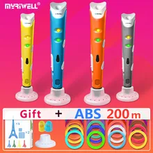 myriwell 3d pens + 20 * 10m ABS Filament,3 d pen 2017 Smart 3d printed pen Best Gift for Kids,3d print pen 3d model,1.75mm pla myriwell 3d pens + 20 * 10m ABS Filament,3 d pen 2017 Smart 3d printed pen Best Gift for Kids,3d print pen 3d model,1.75mm pla