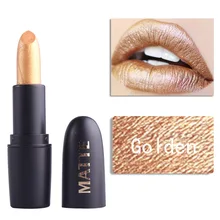 

22 Color Matte Lipstick Easy to Wear Lip Stick Moisturizer Waterproof Long Lasting Nude gold black Mate Beauty Matt LipsticksK04