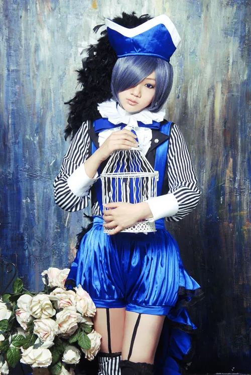 Black Butler 3 Kuroshitsuji Ciel Phantomhive Anime Girl Cosplay