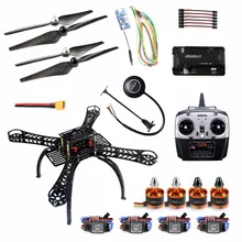 DIY Kit 4-Axis 2.4GHz RC Quadcopter Drone Headless Mode with APM 2.8 M7N GPS Wireless Wifi Transmission R8EH RX No battery