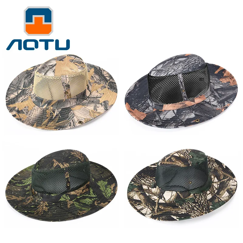 

NEW 2020 Outdoor Alpine cap camouflage printed caps jungle Sunshade fishing cap maple leaf net Maple caps wild hat