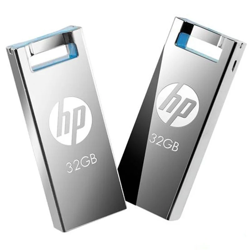 Hp USB флэш-накопитель 16 ГБ 32 ГБ 64 ГБ v295w металлический круг USB флеш-накопитель U диск на ключе дропшиппинг Флешка 32 Гб