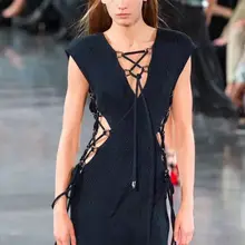 Новые поступления летнее женское платье blacke на шнуровке с v-образным вырезом Бандажное праздничное платье дропшиппинг платье+ костюм