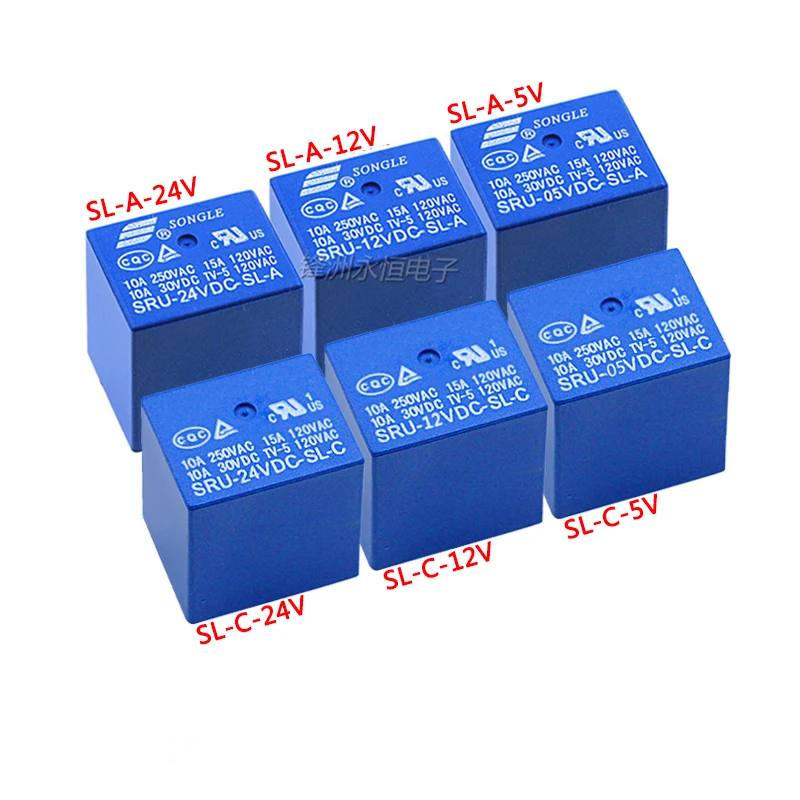 SRU-05V 12V 24VDC-SL-A 4 фута 15A T70 реле | Обустройство дома