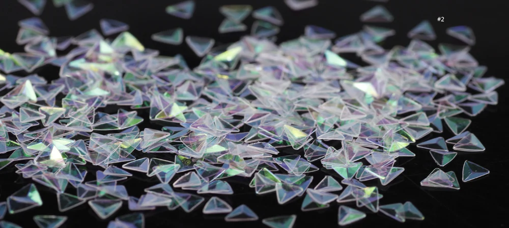 1 Box (10ml) AB Chameleon Unicorn Glitter,Triangle Nail Sequins,Confetti for 3D Nail Art Decorations Nail Flakes UV Gel Polish