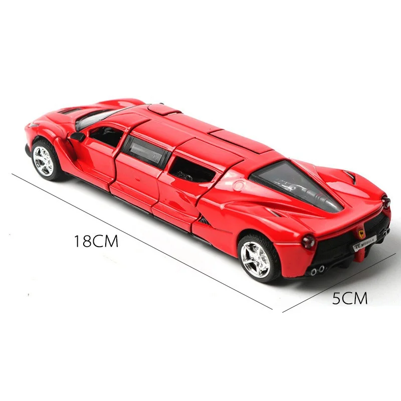 1:32, удлиненный лимузин, литой под давлением сплав, модель автомобиля, оттягивающийся автомобиль, подарки для детей
