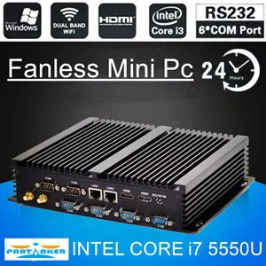 C4 безвентиляторный мини-ПК поддержка AES-NI брандмауэр PFsense Intel Celeron J3060/J3160 с 4* LAN 1* COM 2* HDMI win 7 Linux мини-ПК