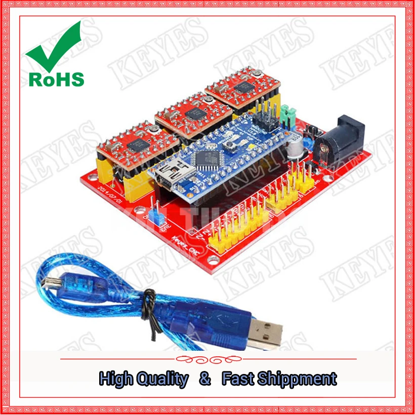 ЧПУ Щит v4 комплект гравировального Станка Модульная плата|cnc shield v4|board moduleboard kit |