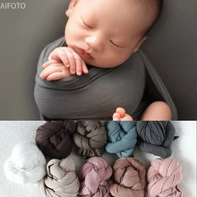 Новинка, 30x150 см, реквизит для фотосъемки новорожденных, для фона, для детской фотосъемки, супер сильный, растягивающийся, Одноцветный, обертывание, кокон, фоны Flokati