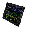 Horloge météo à écran couleur sans fil multifonction TS-8210, compteur de température et d'humidité pour l'intérieur et l'extérieur, contrôle du son ► Photo 2/6