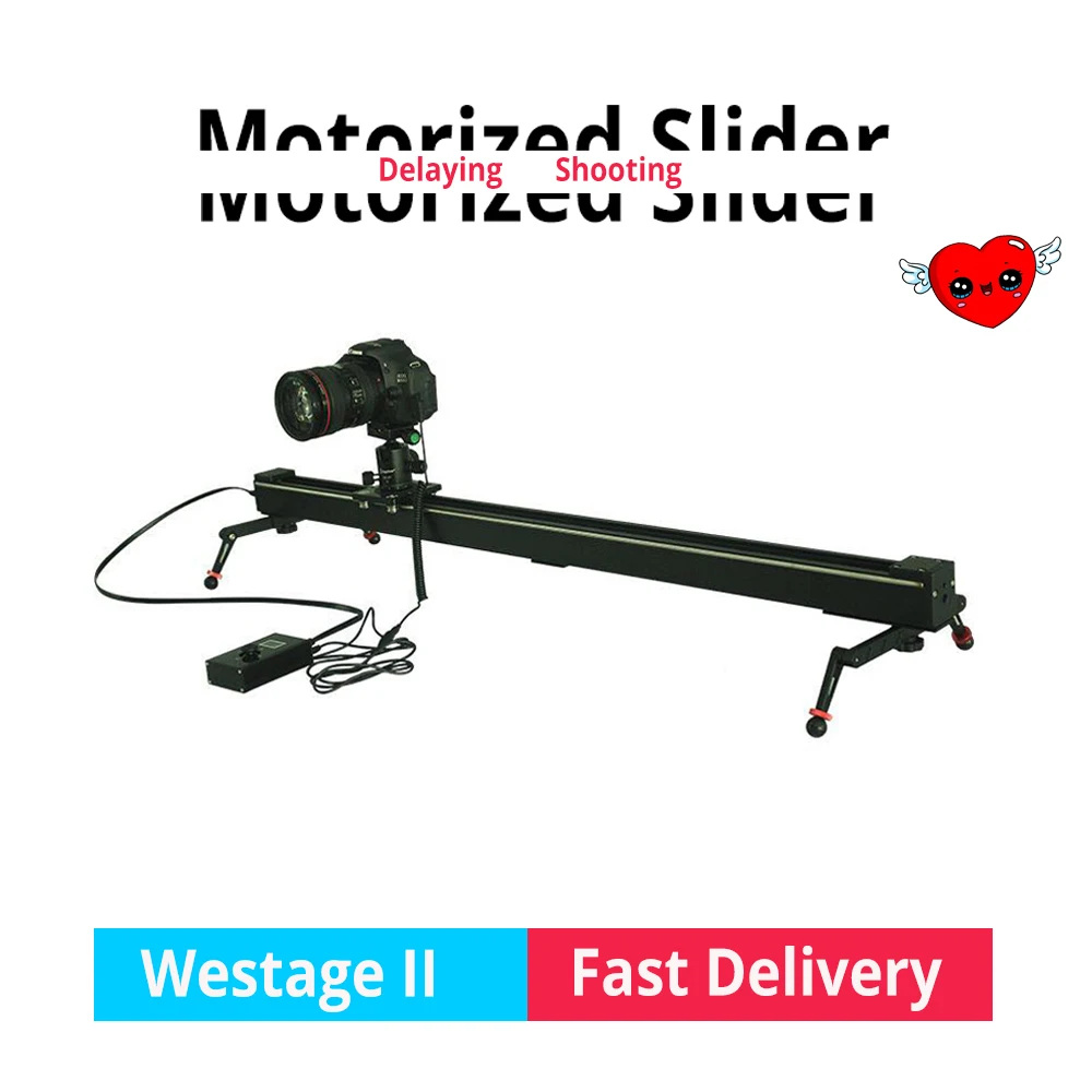 Westage II 100 cm 1m professional Electric Control timelapse DSLR camera motorized slider with Track dolly rail for Nikon Canon