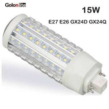 

Golonlite g24 led 360 degree gx24 led lamp 15W replace pl-t 42w 4 pin 100-277VAC 220V 230V CE 3 years warranty factory price
