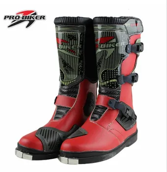 

Free shipping Genuine PRO-BIKER motorcycle racing long section of high-top boots, protective shoes racing motocross boots