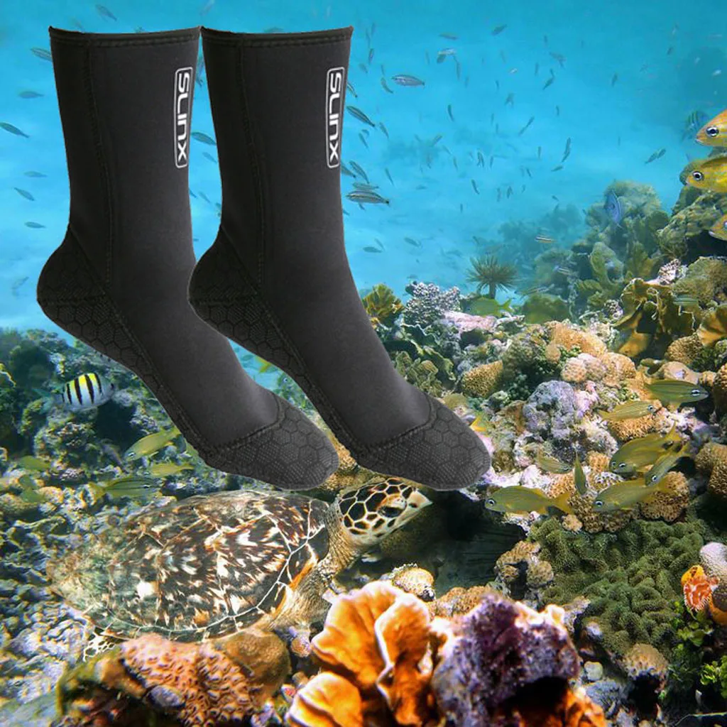 Прочные неопреновые носки для дайвинга, унисекс, 3 мм, неопреновые носки для дайвинга, подводного плавания, сёрфинга, Снорклинга, плавания, S-XL для мужчин, женщин и детей