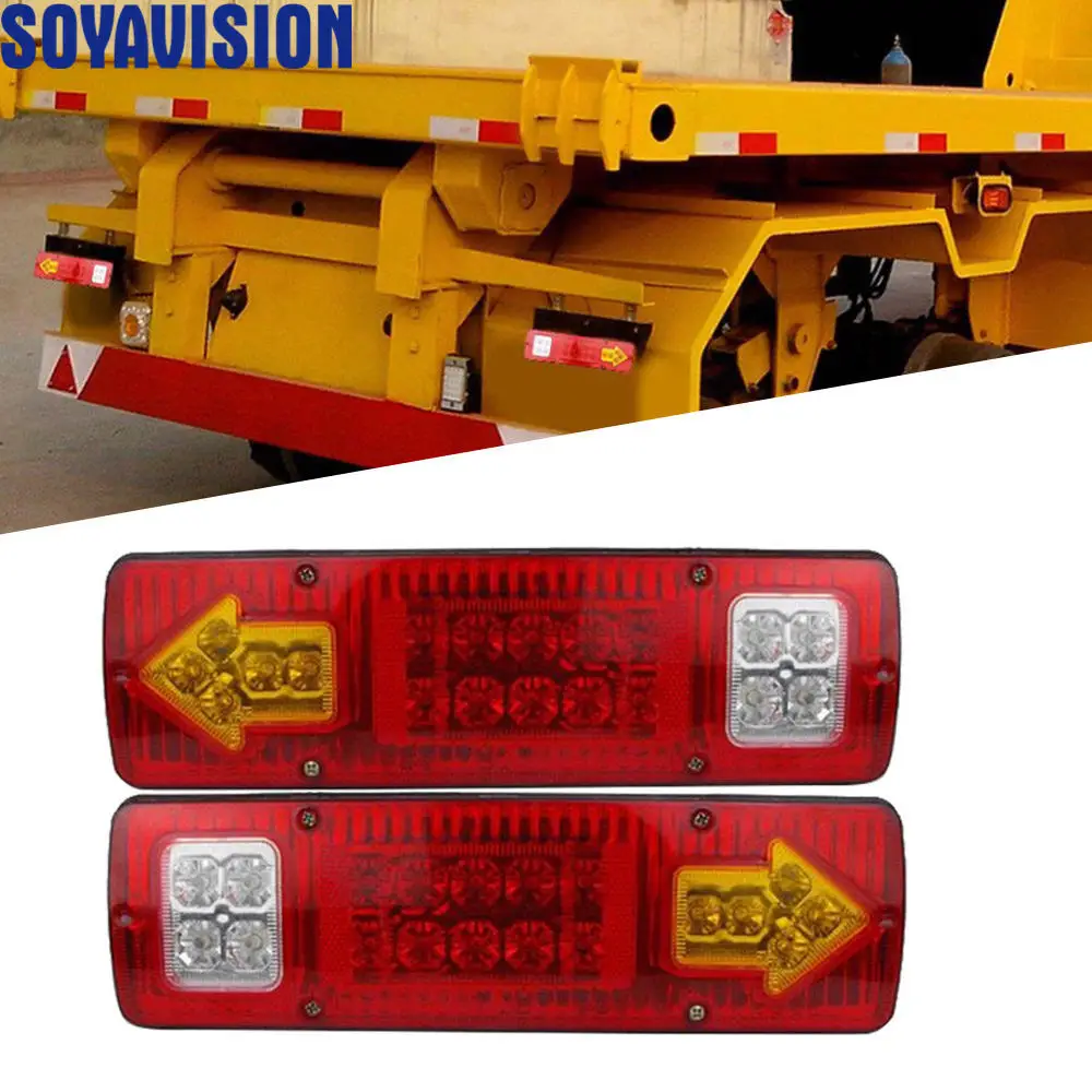 

24V 12V Auto Car LED Caravan Lighting Trailer Tricycle Truck Light Caravan Truck Tail Light Turn Signal Reverse Brake Rear Lamp