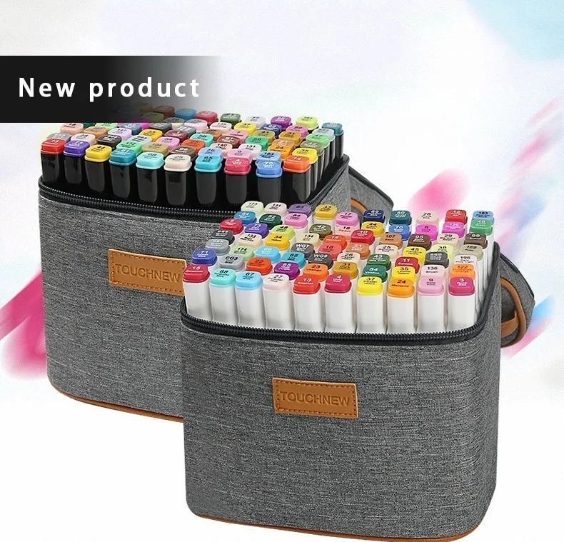 

Hot Sale Double-headed Nib 168 Colors Multicolor Oily Marker Pen Student painting school Horticultural Landscape Design