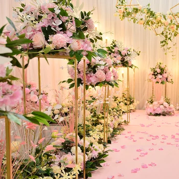

Customize 40cm artificial rose wedding table decor flower ball centerpieces backdrop decor party table floral road lead flower