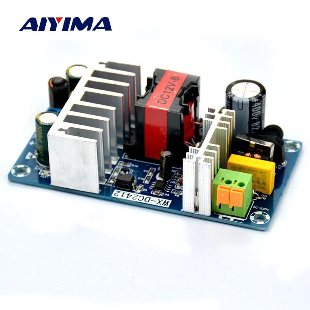 Aiyima AC 85-265V To DC 12V 8A AC/DC 50/60Hz Switching Power Supply Module Board Aiyima AC 85-265V To DC 12V 8A AC/DC 50/60Hz Switching Power Supply Module Board
