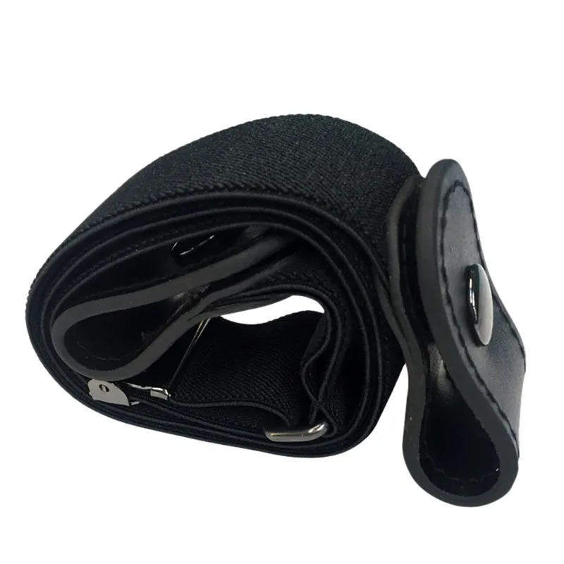 Invisible Lazy Buckle-Free Elastic Waist Belt Stretchy Women Men Jeans Pants Dress Waistband Adjustable No Hassle 40JA3014